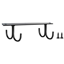 1Set Mug Rack Aus Schwarzem Eisen Mit Schrauben, Küchenordner