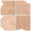 Worgeous Gewebte Runde Tischsets 4er Set 10