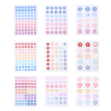 9 Blatt Aufkleber Scrapbook Geschenkpapier