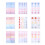 9 Blatt Aufkleber Scrapbook Geschenkpapier 1