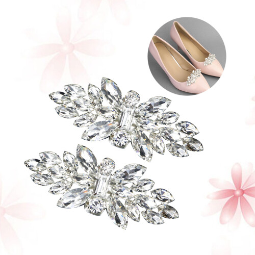 Schuhclip Hochzeitsclips Glitzer Schnalle