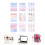 9 Blatt Aufkleber Scrapbook Geschenkpapier 6