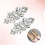 Schuhclip Hochzeitsclips Glitzer Schnalle 5