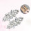 Schuhclip Hochzeitsclips Glitzer Schnalle 6
