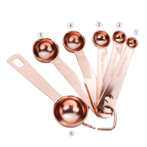 6 Messlöffel Set Maß Esslöffel 1