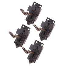 4 Schrank Riegel Kasten Verschluss Antik Holz