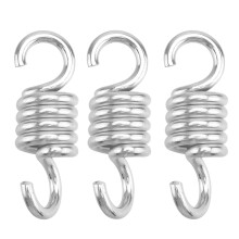 3 Hängestuhl Federn Schaukelsitz Hängematte Silber