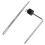 Cymbal Mount Bracket Aus Zinklegierung Silber 1 Satz 4
