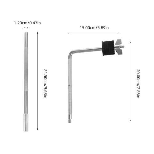 Cymbal Mount Bracket Aus Zinklegierung Silber 1 Satz 1