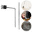 Cymbal Mount Bracket Aus Zinklegierung Silber 1 Satz 3