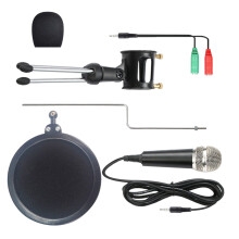 Studio-Mikrofon Set Kondensator Mikrofon Schwarz 1 Set 5,1x2,0x2,0 Zoll