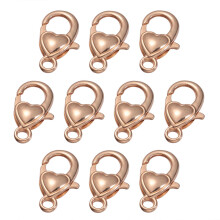 10Pcs Alloy Lobster Clasps Golden Color for Jewelry DIY Crafts