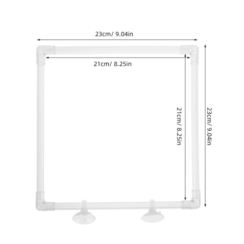 Transparenter Futterring Mit Saugnapf Für Aquarium 1