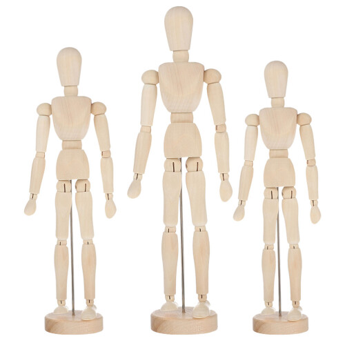 1Set Bewegliche Gelenke Mensch Kleiderbügel Super 3Teile