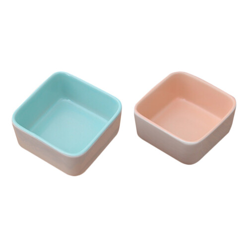 2Stk. Hamster Futter Futter Haustier Keramik