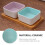 2Stk. Hamster Futter Futter Haustier Keramik 8
