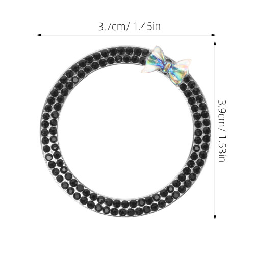 Stylish Strass Druckknopf Startabdeckung Für Auto 1