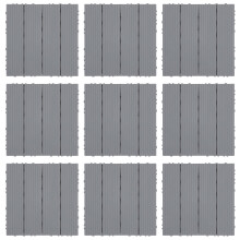 11Teilige Kunststoff-Verriegelungs-Deckplatten Für Den Außenbereich