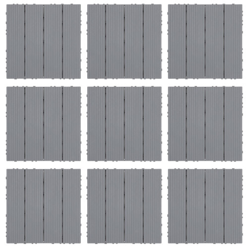 11Teilige Kunststoff-Verriegelungs-Deckplatten Für Den Außenbereich