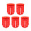 5St Scribe Suite Werkzeug Kugelclip Rot 2