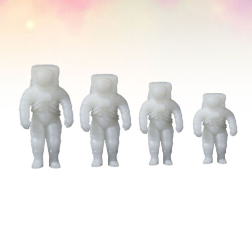 4Stück Ornamente 3D Weiß 2