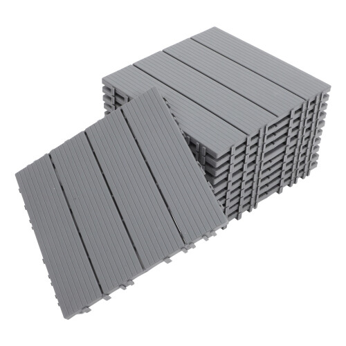 11Teilige Kunststoff-Verriegelungs-Deckplatten Für Den Außenbereich 1