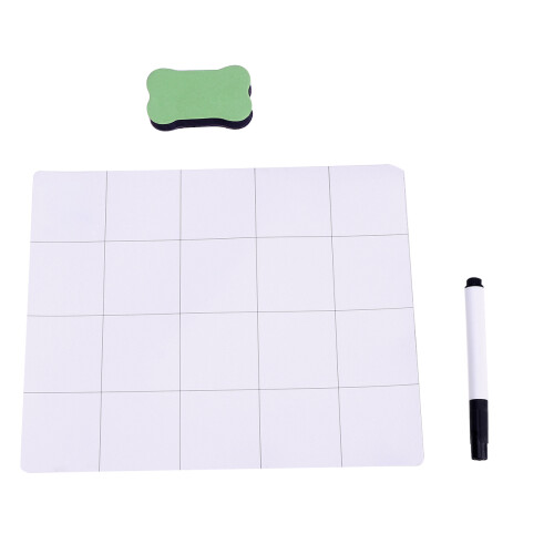 3 Onderdeel Werkmat Wit