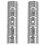 Drapery Rod Connector Joints Pole Rod Silber 2er Pack 5