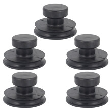5Stück Gummisauge Schale Schwarz Nepal