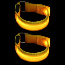 2Stk Leuchtende LED-Armbänder Für Und Athleten 10x11 Zoll