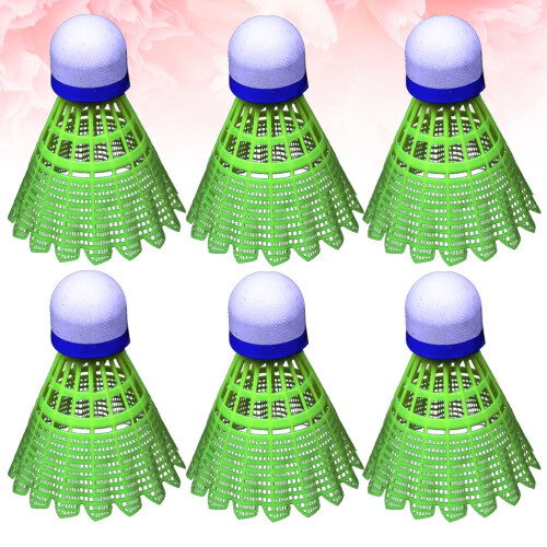 6 Stk. Badminton LED Shuttlecock Reinigungsschläger 1