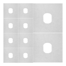 Unbranded 100 Spa Gezichtsgat Pads Hoofdsteun Massager Cover Wit