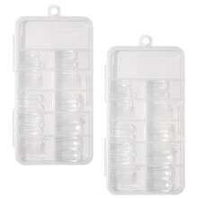 2 Dozen Transparante Nagelstukjes Sporen, 100 Stuks Per Doos