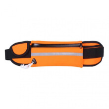 (Orange) Running Belt Waist Pack with Phone Holder Large Capacity Running Fanny Pack for Running Jogging