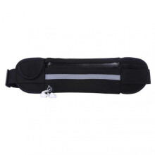 (Black) Running Belt Waist Pack with Phone Holder Large Capacity Running Fanny Pack for Running Jogging
