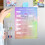 Notepad Dry Erase Planner Board 42,00x29,70x0,30 Cm 7