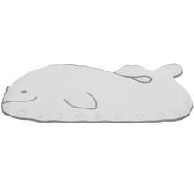 1Stk Walform Badvorleger PVC Anti-Rutsch Matte Mit Saugnäpfen Blau