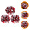 Mlins 3 Wiederverwendbare Cheerleader Pompoms Rot 8