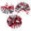 Mlins 3 Wiederverwendbare Cheerleader Pompoms Rot 6