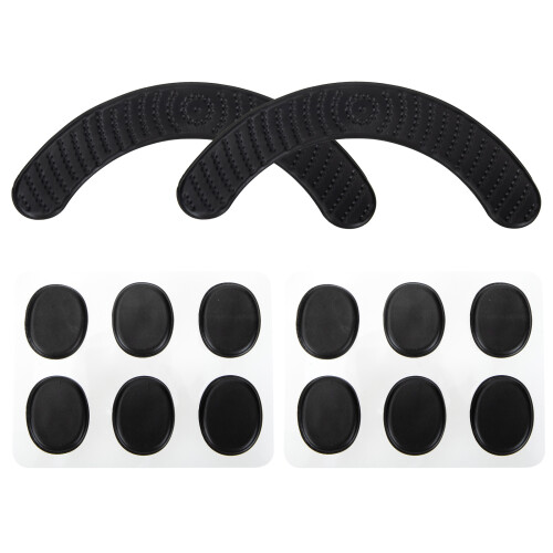 14 Stuks Flexibele Drum Pad 16x2,5 Cm Zwart