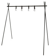 Raindrops Draagbare Grill Outdoor Droogrek Kledinghanger Zwart
