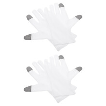 2 Pairs Hydraterende Handschoenen Man 22,50X9,50X0,30Cm Wit