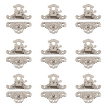 10Pièces Loquets Décoratifs Argentés Boîte Style Ancien Durable