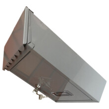 Box Outdoor Decor Met Slot Huis Van Tinplate
