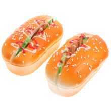 2Stk. Brot Modelle Backen Fotografie Requisiten Burger Figuren