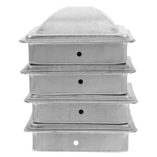 Post Cap Silber 12,2x12,2x5 Zoll