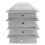Post Cap Silber 12,2x12,2x5 Zoll 1