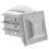 Post Cap Silber 12,2x12,2x5 Zoll 11