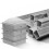 Post Cap Silber 12,2x12,2x5 Zoll 6