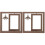 2Stk Doppelseitiger Rotierender Holz Bilderrahmen Mit Lampe 4